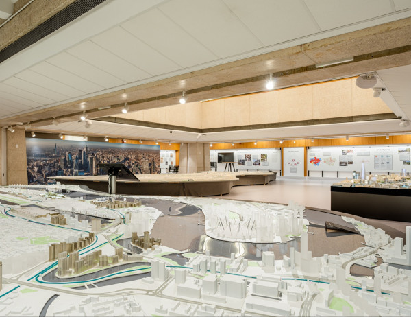 An image of the Royal Docks model at The London Centre